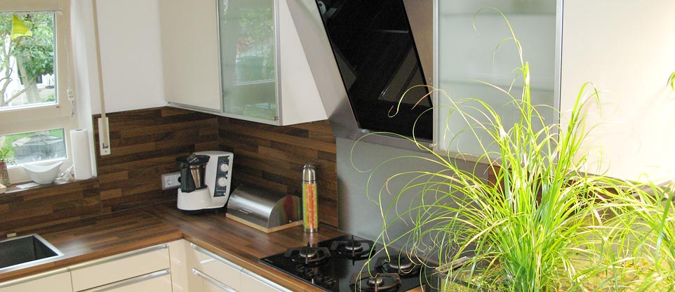 Küche mit Aquarium