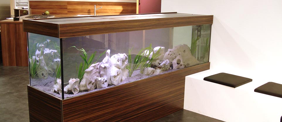 Aquarium in einem Küchenstudio in Freiburg